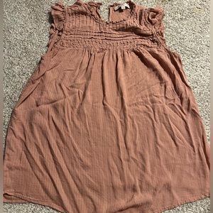 The Loft Babydoll Top Mauve Women’s Plus 14